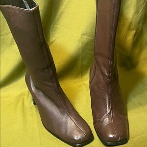 Mid Calf Boots Square Toe